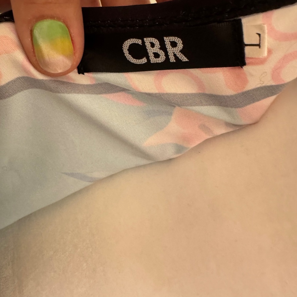 Floral Halter Maxi Dress in Blue and Pink, Size L - Picture 7 of 11